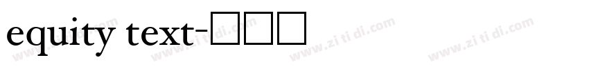 equity text字体转换